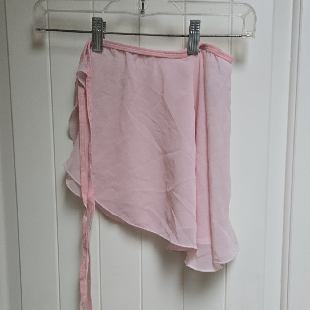 Elegant Pink Chiffon Skirt For Ballet, Dance, Cheer, Theater, Performance